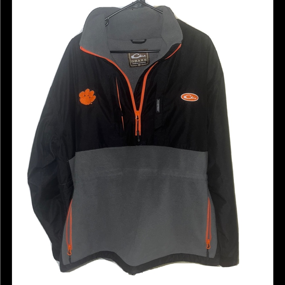 Drake Clothing 1/4 zip Clemson Jacket.